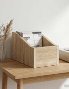 vidaXL Кутия за LP записи Дъб сонома 18 x 32 x 18 см