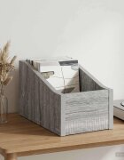 vidaXL Кутия за LP записи Сив Сонома 18 x 32 x 18 см