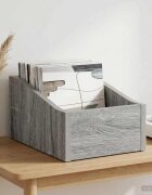 vidaXL Кутия за LP записи Сив Сонома 23 x 33 x 16 см