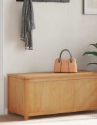 vidaXL Кутия за съхранение 110 x 45 x 45 см Масивен дъб