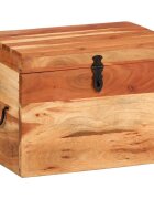 vidaXL Кутия за съхранение 39x28x31 см акациево дърво масив