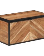 vidaXL Кутия за съхранение 60x30x30 см масивно дърво акация и желязо