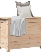 vidaXL Кутия за съхранение 60x32x455 см борово дърво масив