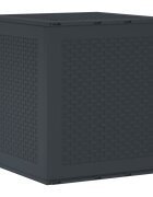 vidaXL Кутия за съхранение Антрацит 55 x 53 x 57 см Полипропилен