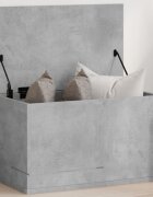 vidaXL Кутия за съхранение бетонно сиво 60x35x35 см инженерно дърво
