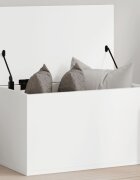 vidaXL Кутия за съхранение бяла 60x35x35 см инженерна дървесина