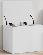 vidaXL Кутия за съхранение бяла 60x42x46 см инженерна дървесина