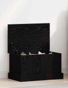 vidaXL Кутия за съхранение Черен дъб 50 x 30 x 28 cm