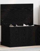 vidaXL Кутия за съхранение Черен дъб 70 x 40 x 38 cm