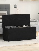 vidaXL Кутия за съхранение Черния дъб 102 x 35 x 35 cm