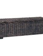 vidaXL Кутия за съхранение Черно 110 x 35 x 45 cm