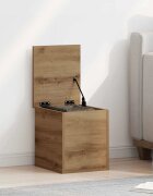 vidaXL Кутия за съхранение Дъб 30 x 35 x 35 cm Инженерна дървесина