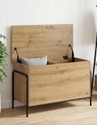 vidaXL Кутия за съхранение Дъб артизан 80 x 40 x 495 см