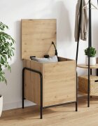 vidaXL Кутия за съхранение Дъб артизан 80 x 40 x 495 см