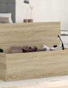 vidaXL Кутия за съхранение дъб сонома 102x35x35 см инженерно дърво