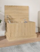 vidaXL Кутия за съхранение дъб сонома 50x30x28 см инженерно дърво