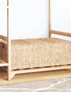 vidaXL Кутия за съхранение Естествен 60 x 38 x 20 см Воден хиацинт