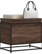 vidaXL Кутия за съхранение кафяв дъб 60x40x515 см инженерно дърво