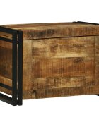 vidaXL Кутия за съхранение Кафяв и черен 60 x 40 x 41 см