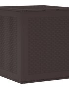 vidaXL Кутия за съхранение Кафяво 55 x 53 x 57 см Полипропилен