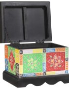 vidaXL Кутия за съхранение Многоцветен 40 x 30 x 30 см