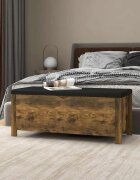 vidaXL Кутия за съхранение опушен дъб 105x40x45 см инженерно дърво