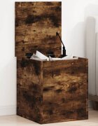 vidaXL Кутия за съхранение опушен дъб 40x42x46 см инженерно дърво
