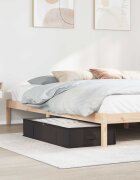 vidaXL Кутия за съхранение с прозрачна горна част 6 бр. 90 l Антрацит