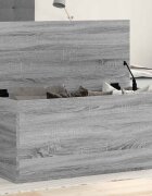 vidaXL Кутия за съхранение сив сонома 100x42x46 см инженерно дърво