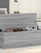 vidaXL Кутия за съхранение сив сонома 102x35x35 см инженерно дърво