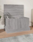 vidaXL Кутия за съхранение сив сонома 50x30x28 см инженерно дърво
