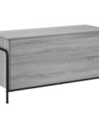 vidaXL Кутия за съхранение Сив Сонома 80 x 40 x 495 см