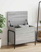 vidaXL Кутия за съхранение Сив Сонома 80 x 40 x 495 см