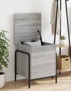 vidaXL Кутия за съхранение Сив Сонома 80 x 40 x 495 см