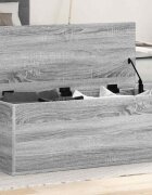 vidaXL Кутия за съхранение сив сонома 90x35x35 см инженерно дърво