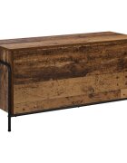 vidaXL Кутия за съхранение Старо дърво 80 x 40 x 495 см
