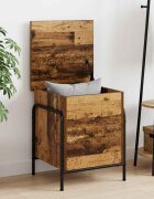 vidaXL Кутия за съхранение Старо дърво 80 x 40 x 495 см