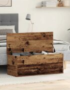 vidaXL Кутия за съхранение Старо дърво 90 x 35 x 35 cm