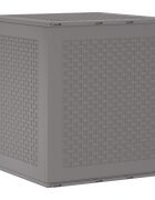 vidaXL Кутия за съхранение Светлосиво 55 x 53 x 57 см Полипропилен