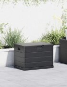 vidaXL Кутия за съхранение в градината Пластмаса 775 x 545 x 53 см