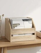 vidaXL Кутия за винилови албуми Дъб сонома 38 x 30 x 29 см
