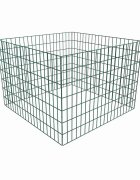 vidaXL Квадратен мрежест градински компостер 100x100x70 см