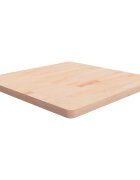 vidaXL Квадратен плот за маса 80x80x4 см необработен дъб масив