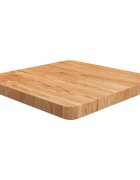vidaXL Квадратен плот за маса светлокафяв 50x50x4 см дъб масив