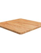 vidaXL Квадратен плот за маса светлокафяв 60x60x25 см дъб масив