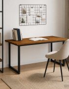 vidaXL Квадратна хранителна маса 160 x 70 x 75 см Натурално