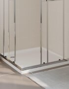 vidaXL Квадратно ABS душ корито 90x90 см