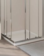 vidaXL Квадратно ABS душ корито бяло 80x80 см