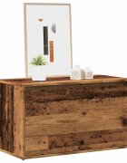vidaXL L Холна пейка 80x40x45 cm Стара дървесина Инженерна дървесина