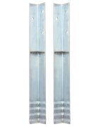 vidaXL L-образни земни анкери 2 бр галванизирана стомана 5x5x50 см